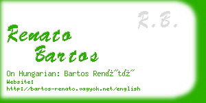 renato bartos business card
